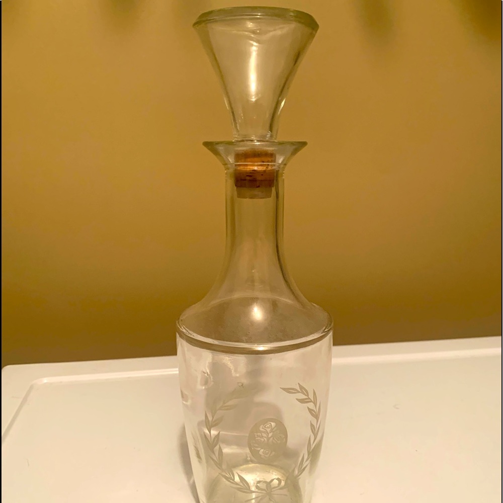 Etched Decanter